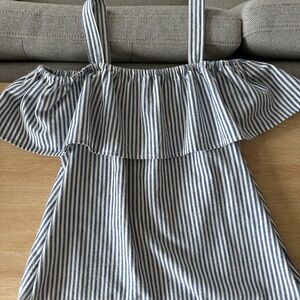 Striped Off-Shoulder Women's Top